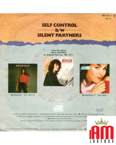 Self Control [Laura Branigan] - Vinyl 7", 45 RPM, Single, Stereo [product.brand] 1 - Shop I'm Jukebox 