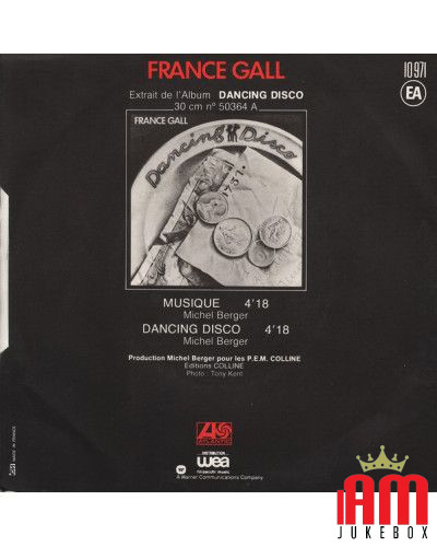 Musique [France Gall] - Vinyl 7", 45 RPM, Single, Stereo [product.brand] 1 - Shop I'm Jukebox 