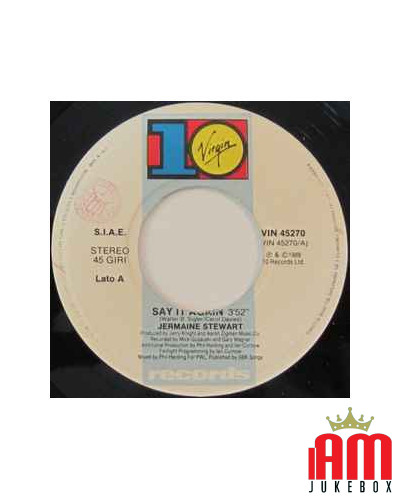 Say It Again [Jermaine Stewart] - Vinyl 7", 45 RPM [product.brand] 1 - Shop I'm Jukebox 