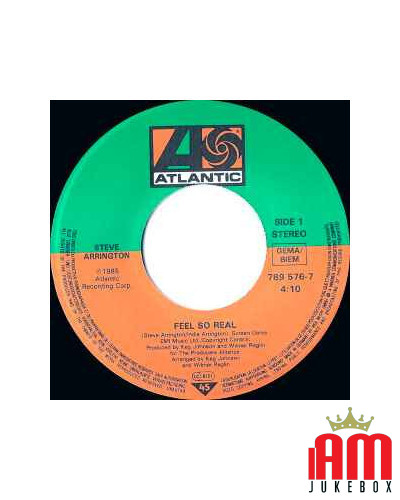 Feel So Real [Steve Arrington] - Vinyl 7", 45 RPM, Single, Stereo [product.brand] 1 - Shop I'm Jukebox 