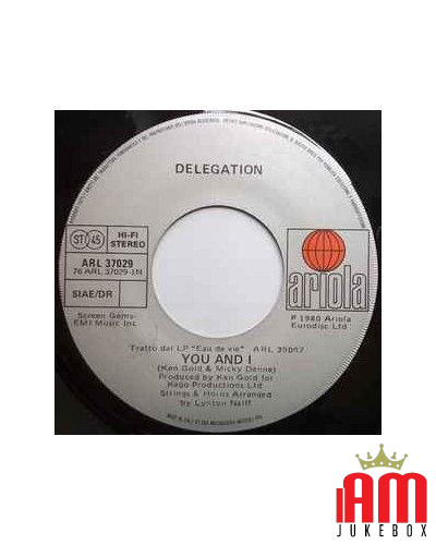 Toi et moi mettons un peu d'amour sur moi [Delegation] - Vinyl 7", 45 RPM, Single [product.brand] 1 - Shop I'm Jukebox 