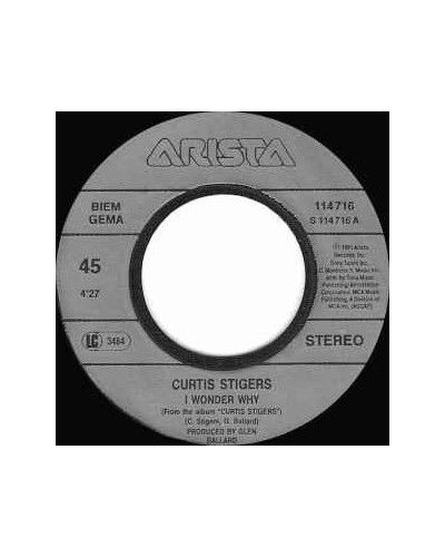 I Wonder Why [Curtis Stigers] – Vinyl 7", 45 RPM, Single, Stereo [product.brand] 1 - Shop I'm Jukebox 