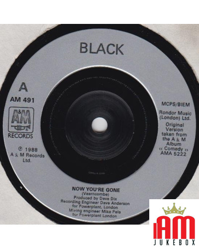 Now You're Gone [Black (2)] - Vinyl 7", 45 RPM, Single [product.brand] 1 - Shop I'm Jukebox 