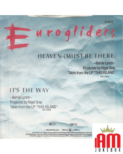 Heaven (Must Be There) [Eurogliders] - Vinyl 7", 45 RPM, Single [product.brand] 1 - Shop I'm Jukebox 