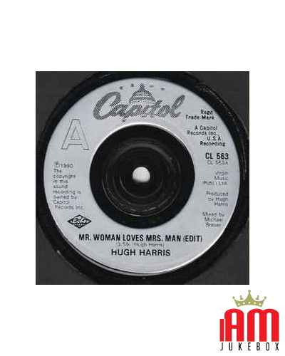 Mr. Woman Loves Mrs. Man [Hugh Harris] - Vinyl 7", 45 RPM [product.brand] 1 - Shop I'm Jukebox 