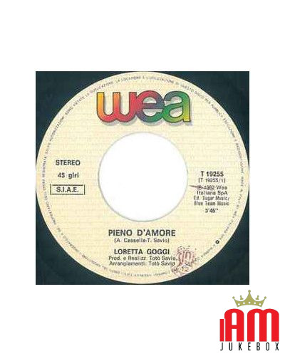 Pieno D'amore [Loretta Goggi] - Vinyl 7", 45 RPM, Stereo