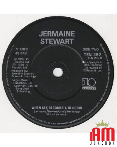 Tren De Amor [Jermaine Stewart] - Vinyl 7", 45 RPM, Single, Stéréo [product.brand] 1 - Shop I'm Jukebox 