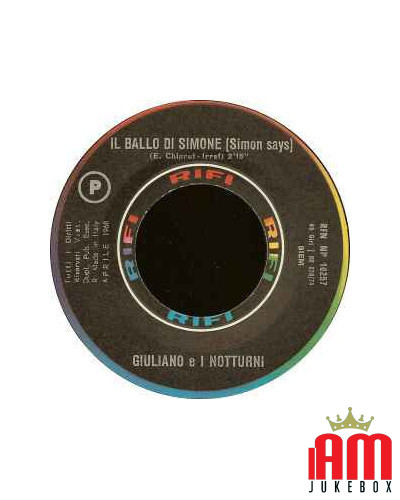 Der Simon sagt Ball [Giuliano E I Notturni] - Vinyl 7, 45 RPM [product.brand] 1 - Shop I'm Jukebox 