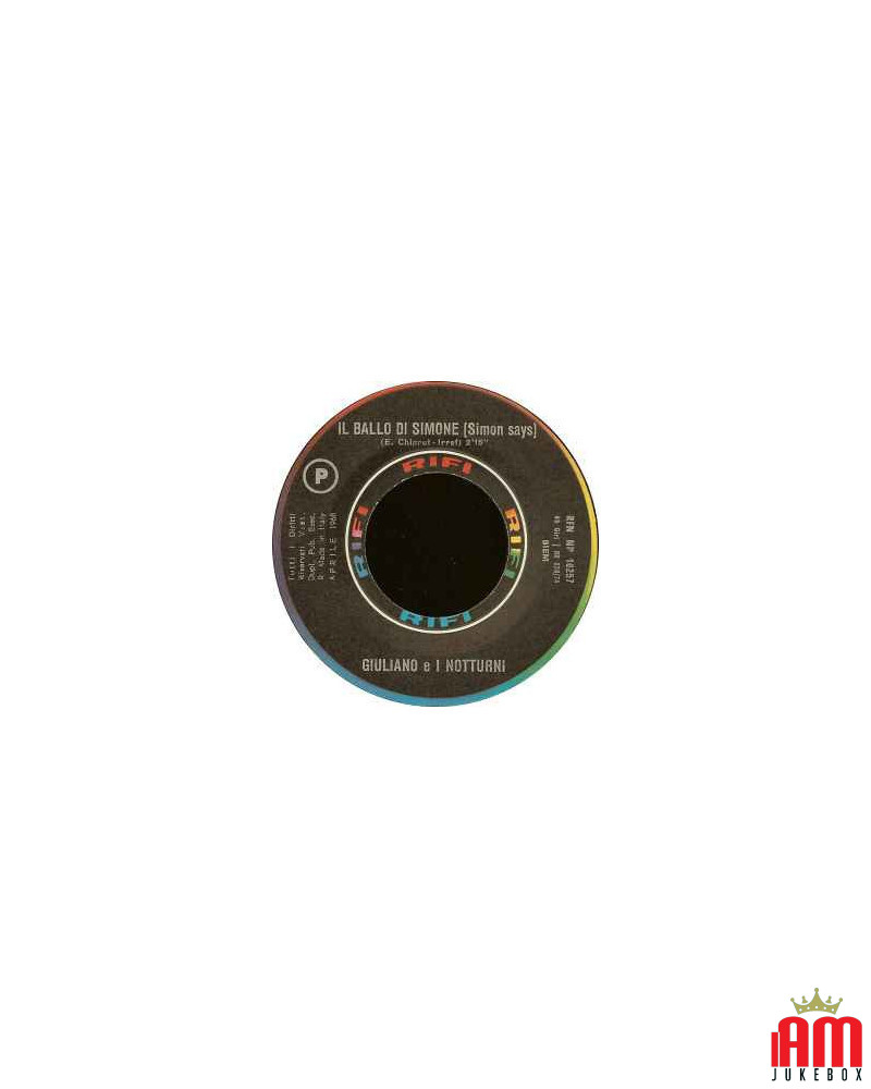 Der Simon sagt Ball [Giuliano E I Notturni] - Vinyl 7, 45 RPM [product.brand] 1 - Shop I'm Jukebox 