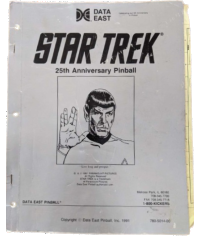 Manuale del flipper del 25° anniversario di Star Trek