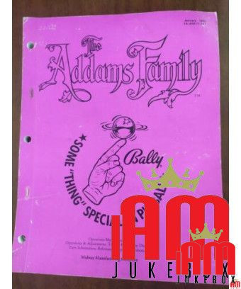 The Addams Family – Bally – Technisches Handbuch – Test/Diagnose Flipper – ORIGINAL [product.brand] 1 - Shop I'm Jukebox