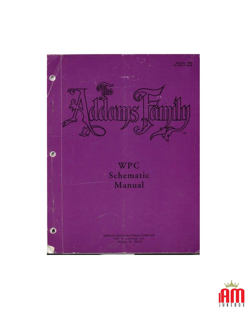 Manuale schematico del flipper della famiglia Addams WPC