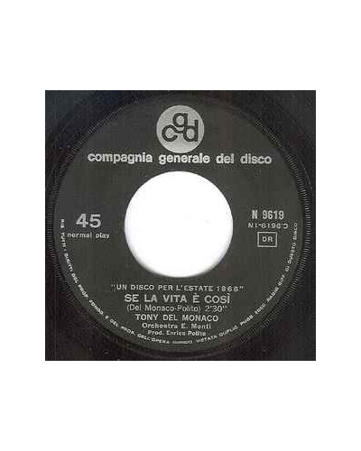 Se La Vita È Così [Tony Del Monaco] - Vinyl 7", 45 RPM, Single [product.brand] 1 - Shop I'm Jukebox 