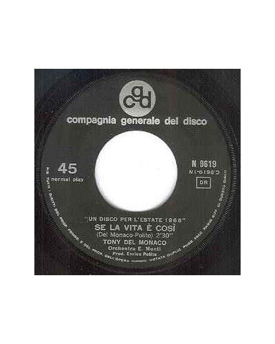 Si la vie est comme ça [Tony Del Monaco] - Vinyl 7", 45 RPM, Single [product.brand] 1 - Shop I'm Jukebox 