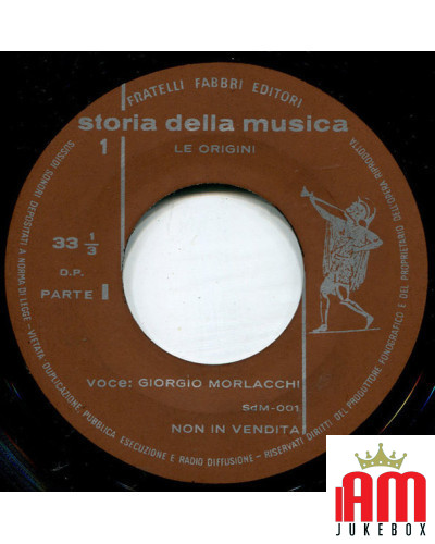 Le Origini [Giorgio Morlacchi] - Vinyl 7", 33 ? RPM [product.brand] 1 - Shop I'm Jukebox 