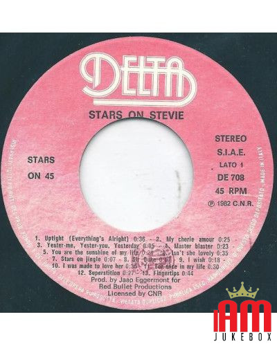 Stars On Stevie [Stars On 45] – Vinyl 7", 45 RPM [product.brand] 1 - Shop I'm Jukebox 