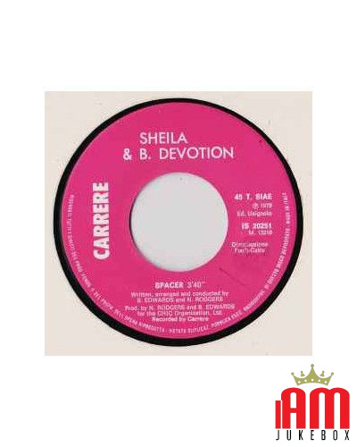 Spacer [Sheila & B. Devotion] - Vinyle 7", 45 tours [product.brand] 1 - Shop I'm Jukebox 