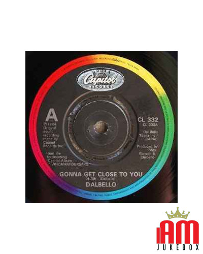 Gonna Get Close To You [Lisa Dal Bello] - Vinyl 7" [product.brand] 1 - Shop I'm Jukebox 