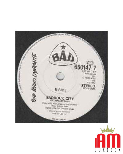 C'mon Every Beatbox [Big Audio Dynamite] - Vinyle 7", 45 tr/min, Single, Stéréo [product.brand] 1 - Shop I'm Jukebox 