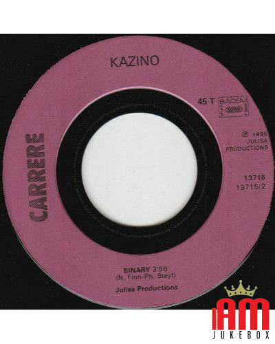 Around My Dream [Kazino] - Vinyl 7", 45 RPM, Single [product.brand] 1 - Shop I'm Jukebox 