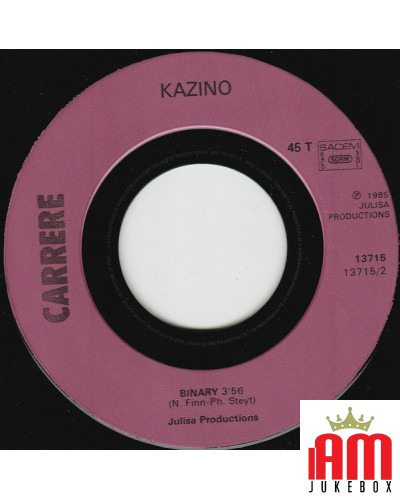 Around My Dream [Kazino] - Vinyl 7", 45 RPM, Single [product.brand] 1 - Shop I'm Jukebox 