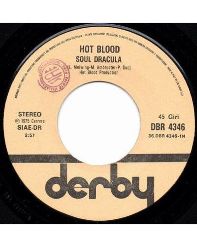 Soul Dracula [Hot Blood] - Vinyl 7", 45 RPM, Single [product.brand] 1 - Shop I'm Jukebox 