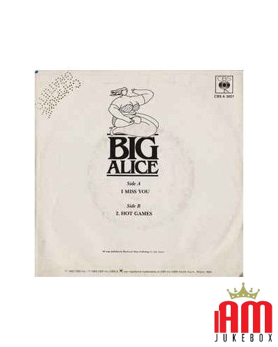 I Miss You (Lost In Pain) [Big Alice] – Vinyl 7", 45 RPM [product.brand] 1 - Shop I'm Jukebox 