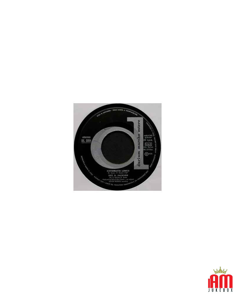 Automatic Lover [Dee D. Jackson] - Vinyl 7", 45 RPM, Stereo [product.brand] 1 - Shop I'm Jukebox 