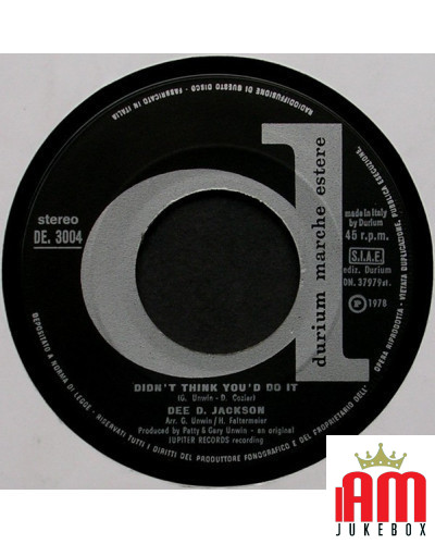 Automatic Lover [Dee D. Jackson] - Vinyl 7", 45 RPM, Stereo [product.brand] 1 - Shop I'm Jukebox 