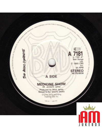 Medicine Show [Big Audio Dynamite] - Vinyl 7", 45 RPM, Single, Stereo [product.brand] 1 - Shop I'm Jukebox 