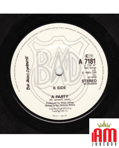 Medicine Show [Big Audio Dynamite] - Vinyl 7", 45 RPM, Single, Stereo [product.brand] 1 - Shop I'm Jukebox 