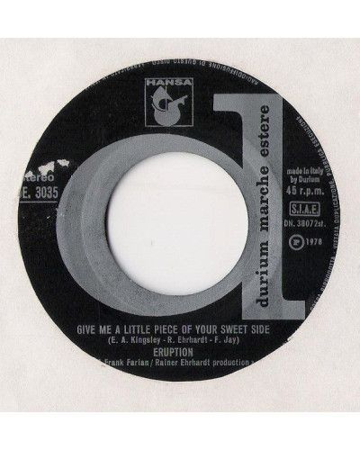 Leave A Light [Eruption (4)] - Vinyle 7", 45 RPM, Stéréo [product.brand] 1 - Shop I'm Jukebox 