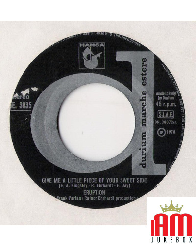 Leave A Light [Eruption (4)] - Vinyl 7", 45 RPM, Stereo [product.brand] 1 - Shop I'm Jukebox 