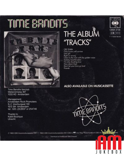 Je ne fais que tirer sur l'amour [Time Bandits] - Vinyl 7", 45 tr/min, Single, Stéréo [product.brand] 1 - Shop I'm Jukebox 