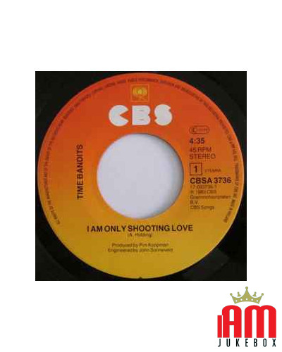 I'm Only Shooting Love [Time Bandits] - Vinyl 7", 45 RPM, Single, Stereo [product.brand] 1 - Shop I'm Jukebox 