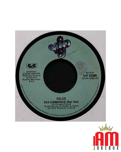 Der Kommissar [Falco] - Vinyl 7", 45 RPM, Single, Stereo [product.brand] 1 - Shop I'm Jukebox 