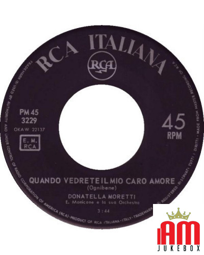 Quando Vedrete Il Mio Caro Amore Matrimonio D'Interesse [Donatella Moretti] - Vinyl 7", 45 RPM, Mono [product.brand] 1 - Shop I'