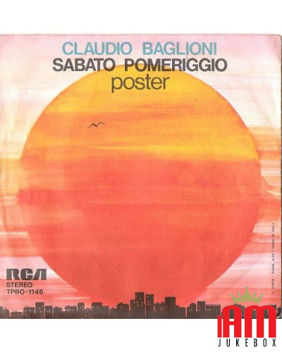 Sabato Pomeriggio [Claudio Baglioni] - Vinyl 7", 45 RPM