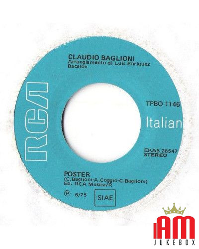 Sabato Pomeriggio [Claudio Baglioni] - Vinyl 7", 45 RPM