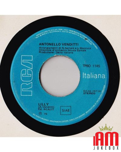 Lilly  [Antonello Venditti] - Vinyl 7", 45 RPM