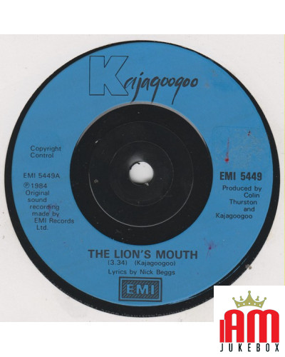 The Lion's Mouth [Kajagoogoo] - Vinyl 7", Single, 45 RPM [product.brand] 1 - Shop I'm Jukebox 