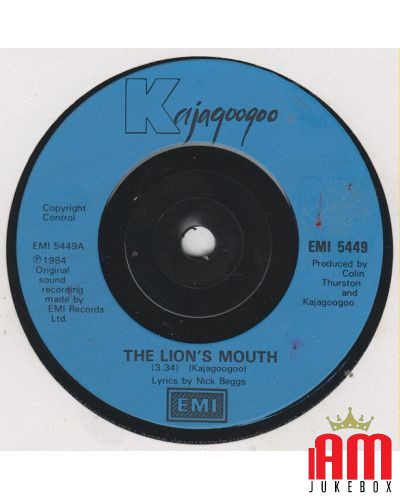 The Lion's Mouth [Kajagoogoo] - Vinyl 7", Single, 45 RPM [product.brand] 1 - Shop I'm Jukebox 