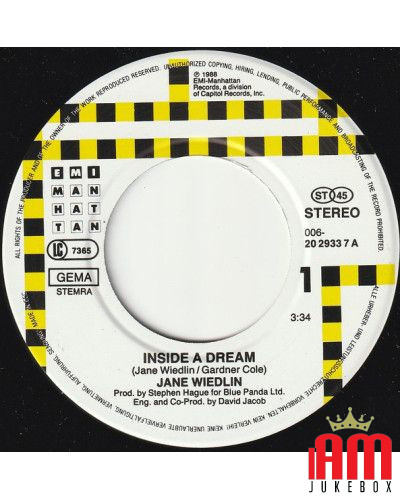 Inside A Dream [Jane Wiedlin] – Vinyl 7", Single, 45 RPM [product.brand] 1 - Shop I'm Jukebox 