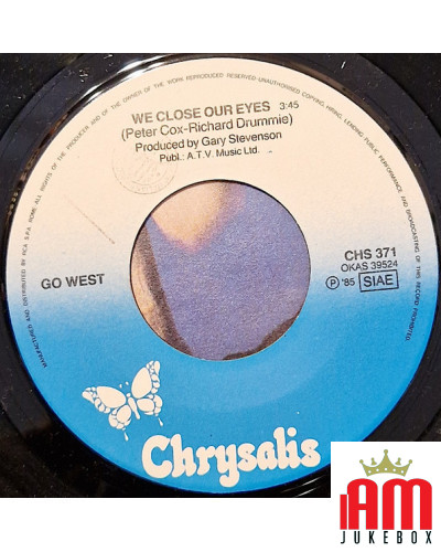 We Close Our Eyes [Go West] - Vinyl 7", 45 RPM [product.brand] 1 - Shop I'm Jukebox 