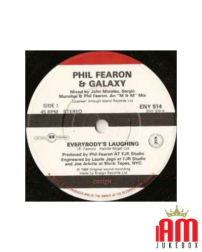 Everybody's Laughing [Phil Fearon & Galaxy] – Vinyl 7", 45 RPM, Stereo [product.brand] 1 - Shop I'm Jukebox 