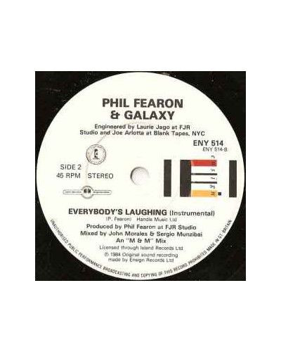 Tout le monde rit [Phil Fearon & Galaxy] - Vinyle 7", 45 tr/min, stéréo [product.brand] 1 - Shop I'm Jukebox 