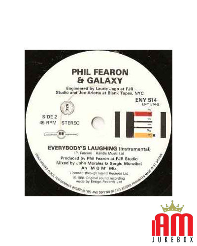 Everybody's Laughing [Phil Fearon & Galaxy] - Vinyl 7", 45 RPM, Stereo [product.brand] 1 - Shop I'm Jukebox 