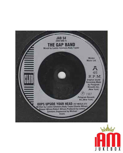 Oops Upside Your Head ('87 Mix) [The Gap Band] - Vinyl 7", Single, 45 RPM [product.brand] 1 - Shop I'm Jukebox 