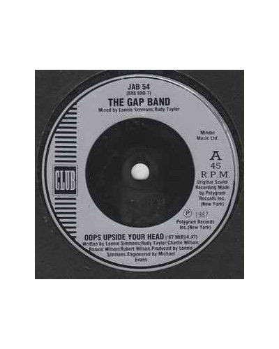 Oups à l'envers de ta tête ('87 Mix) [The Gap Band] - Vinyle 7", Single, 45 RPM [product.brand] 1 - Shop I'm Jukebox 