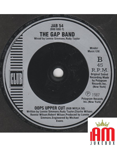 Oops Upside Your Head ('87 Mix) [The Gap Band] - Vinyl 7", Single, 45 RPM [product.brand] 1 - Shop I'm Jukebox 